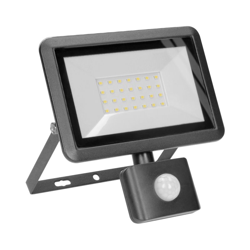 BULLED S 30W NAŚWIETLACZ Z PIR, 2400LM, IP44, 4000K, ALU+SZKŁO ORNO BULLED S 30W NAŚWIETLACZ Z PIR, 2400LM, IP44, 4000K, ALU+SZKŁO ORNO