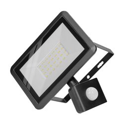 BULLED S 30W NAŚWIETLACZ Z PIR, 2400LM, IP44, 4000K, ALU+SZKŁO ORNO BULLED S 30W NAŚWIETLACZ Z PIR, 2400LM, IP44, 4000K, ALU+SZKŁO ORNO