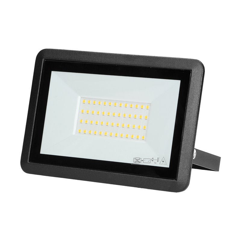 BULLED 50W NAŚWIETLACZ 4000LM, IP65, 4000K, ALU+SZKŁO ORNO