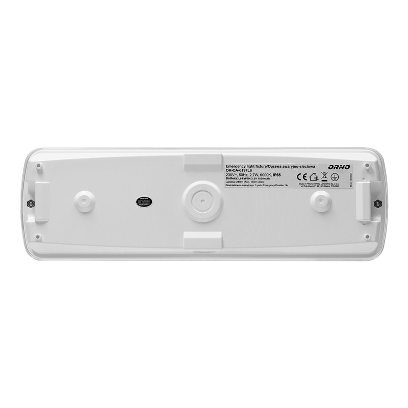 OPRAWA SIECIOWO-AWARYJNA METU LED 2,7W, 3H, IP65, 6000K ORNO OPRAWA SIECIOWO-AWARYJNA METU LED 2,7W, 3H, IP65, 6000K ORNO