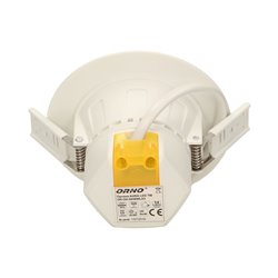 AURA LED 7W, OPRAWA DOWNLIGHT, PODTYNKOWA, 520LM, 3000K, BIAŁA, WBUDOWANY ZASILACZ LED ORNO AURA LED 7W, OPRAWA DOWNLIGHT, PODTYNKOWA, 520LM, 3000K, BIAŁA, WBUDOWANY ZASILACZ LED ORNO