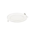 EURUS LED 12W, OPRAWA DOWNLIGHT, PODTYNKOWA, OKRĄGŁA, 780LM, 3000K, BIAŁA, WBUDOWANY ZASILACZ LED ORNO