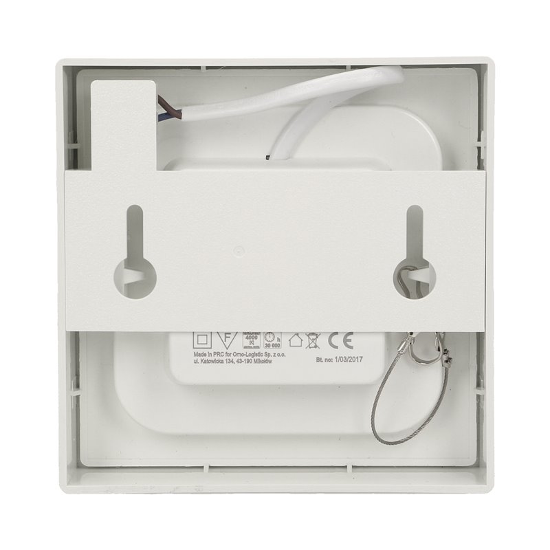 LETI LED 9W, OPRAWA DOWNLIGHT, NATYNKOWA, KWADRATOWA, 480LM, 4000K, BIAŁA, WBUDOWANY ZASILACZ LED ORNO LETI LED 9W, OPRAWA DOWNLIGHT, NATYNKOWA, KWADRATOWA, 480LM, 4000K, BIAŁA, WBUDOWANY ZASILACZ LED ORNO