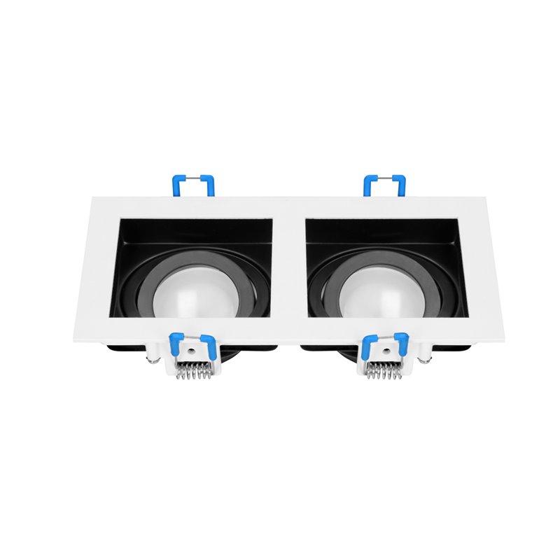 YOP 2 RAMKA DEKORACYJNA OPRAWY PUNKTOWEJ, MR16/GU10 MAX 2X50W, REGULOWANA BIAŁA+CZARNA ORNO YOP 2 RAMKA DEKORACYJNA OPRAWY PUNKTOWEJ, MR16/GU10 MAX 2X50W, REGULOWANA BIAŁA+CZARNA ORNO