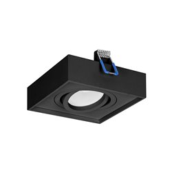 SORMUS S RAMKA DEKORACYJNA OPRAWY PUNKTOWEJ, MR16/GU10 MAX 50W, REGULOWANA, KWADRAT, CZARNA ORNO SORMUS S RAMKA DEKORACYJNA OPRAWY PUNKTOWEJ, MR16/GU10 MAX 50W, REGULOWANA, KWADRAT, CZARNA ORNO