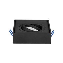 SORMUS S RAMKA DEKORACYJNA OPRAWY PUNKTOWEJ, MR16/GU10 MAX 50W, REGULOWANA, KWADRAT, CZARNA ORNO SORMUS S RAMKA DEKORACYJNA OPRAWY PUNKTOWEJ, MR16/GU10 MAX 50W, REGULOWANA, KWADRAT, CZARNA ORNO