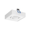 SORMUS S RAMKA DEKORACYJNA OPRAWY PUNKTOWEJ, MR16/GU10 MAX 50W, REGULOWANA, KWADRAT, BIAŁA ORNO SORMUS S RAMKA DEKORACYJNA OPRAWY PUNKTOWEJ, MR16/GU10 MAX 50W, REGULOWANA, KWADRAT, BIAŁA ORNO
