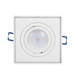 SORMUS S RAMKA DEKORACYJNA OPRAWY PUNKTOWEJ, MR16/GU10 MAX 50W, REGULOWANA, KWADRAT, BIAŁA ORNO SORMUS S RAMKA DEKORACYJNA OPRAWY PUNKTOWEJ, MR16/GU10 MAX 50W, REGULOWANA, KWADRAT, BIAŁA ORNO