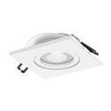 DARI S RAMKA DEKORACYJNA OPRAWY PUNKTOWEJ, MR16/GU10 MAX 50W, KWADRAT, BIAŁA IP44 ORNO DARI S RAMKA DEKORACYJNA OPRAWY PUNKTOWEJ, MR16/GU10 MAX 50W, KWADRAT, BIAŁA IP44 ORNO