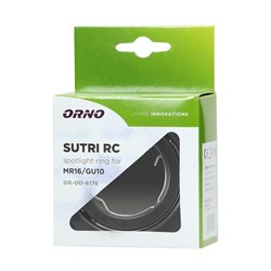 SUTRI RM RAMKA DEKORACYJNA OPRAWY PUNKTOWEJ, MR16/GU10 MAX 50W, OKRĄGŁA, REGULOWANA, CZARNA ORNO SUTRI RM RAMKA DEKORACYJNA OPRAWY PUNKTOWEJ, MR16/GU10 MAX 50W, OKRĄGŁA, REGULOWANA, CZARNA ORNO