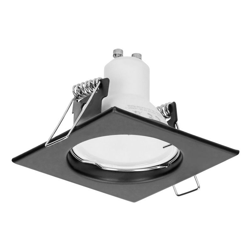 SUTRI SC RAMKA DEKORACYJNA OPRAWY PUNKTOWEJ, MR16/GU10 MAX 50W, KWADRAT, STAŁY, CZARNY ORNO SUTRI SC RAMKA DEKORACYJNA OPRAWY PUNKTOWEJ, MR16/GU10 MAX 50W, KWADRAT, STAŁY, CZARNY ORNO