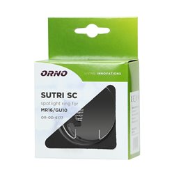 SUTRI SC RAMKA DEKORACYJNA OPRAWY PUNKTOWEJ, MR16/GU10 MAX 50W, KWADRAT, STAŁY, CZARNY ORNO SUTRI SC RAMKA DEKORACYJNA OPRAWY PUNKTOWEJ, MR16/GU10 MAX 50W, KWADRAT, STAŁY, CZARNY ORNO