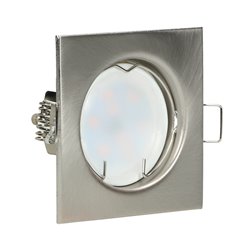 SUTRI SC RAMKA DEKORACYJNA OPRAWY PUNKTOWEJ, MR16/GU10 MAX 50W, KWADRAT, STAŁY, SATYNA ORNO SUTRI SC RAMKA DEKORACYJNA OPRAWY PUNKTOWEJ, MR16/GU10 MAX 50W, KWADRAT, STAŁY, SATYNA ORNO