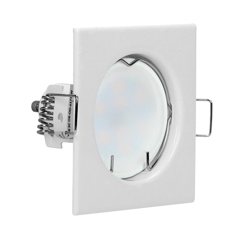 SUTRI SC RAMKA DEKORACYJNA OPRAWY PUNKTOWEJ, MR16/GU10 MAX 50W, KWADRAT, STAŁY, BIAŁY ORNO SUTRI SC RAMKA DEKORACYJNA OPRAWY PUNKTOWEJ, MR16/GU10 MAX 50W, KWADRAT, STAŁY, BIAŁY ORNO