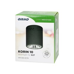 KORIN 10, OPRAWA TYPU DOWNLIGHT, 60W, E27, STAL, CZARNA ORNO KORIN 10, OPRAWA TYPU DOWNLIGHT, 60W, E27, STAL, CZARNA ORNO