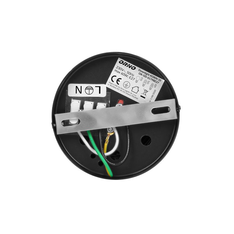 KORIN 10, OPRAWA TYPU DOWNLIGHT, 60W, E27, STAL, CZARNA ORNO KORIN 10, OPRAWA TYPU DOWNLIGHT, 60W, E27, STAL, CZARNA ORNO