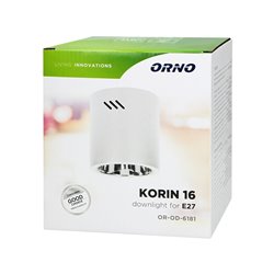 KORIN 16, OPRAWA TYPU DOWNLIGHT, 60W, E27, STAL, BIAŁA ORNO KORIN 16, OPRAWA TYPU DOWNLIGHT, 60W, E27, STAL, BIAŁA ORNO