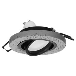 HALISI RM RAMKA DEKORACYJNA OPRAWY PUNKTOWEJ, MR16/GU10 MAX 50W, KOŁO, RUCHOMA, CZARNA ORNO HALISI RM RAMKA DEKORACYJNA OPRAWY PUNKTOWEJ, MR16/GU10 MAX 50W, KOŁO, RUCHOMA, CZARNA ORNO