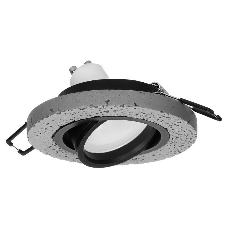 HALISI RM RAMKA DEKORACYJNA OPRAWY PUNKTOWEJ, MR16/GU10 MAX 50W, KOŁO, RUCHOMA, CZARNA ORNO HALISI RM RAMKA DEKORACYJNA OPRAWY PUNKTOWEJ, MR16/GU10 MAX 50W, KOŁO, RUCHOMA, CZARNA ORNO
