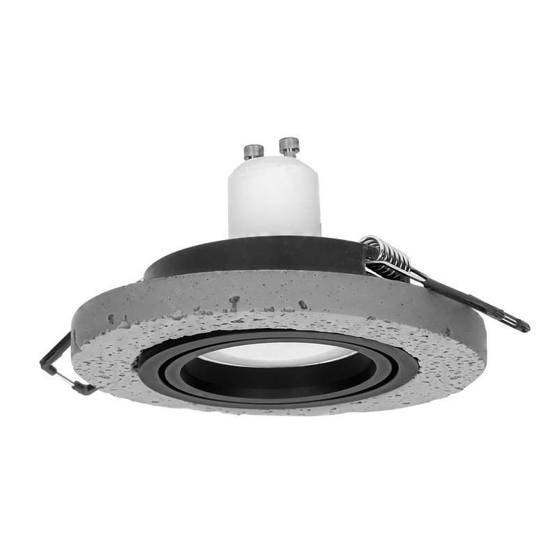 HALISI RM RAMKA DEKORACYJNA OPRAWY PUNKTOWEJ, MR16/GU10 MAX 50W, KOŁO, RUCHOMA, CZARNA ORNO HALISI RM RAMKA DEKORACYJNA OPRAWY PUNKTOWEJ, MR16/GU10 MAX 50W, KOŁO, RUCHOMA, CZARNA ORNO