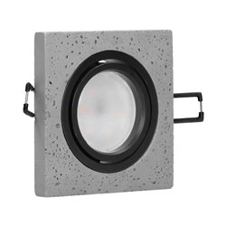 HALISI SM RAMKA DEKORACYJNA OPRAWY PUNKTOWEJ, MR16/GU10 MAX 50W, KWADRAT, RUCHOMA, CZARNA ORNO HALISI SM RAMKA DEKORACYJNA OPRAWY PUNKTOWEJ, MR16/GU10 MAX 50W, KWADRAT, RUCHOMA, CZARNA ORNO
