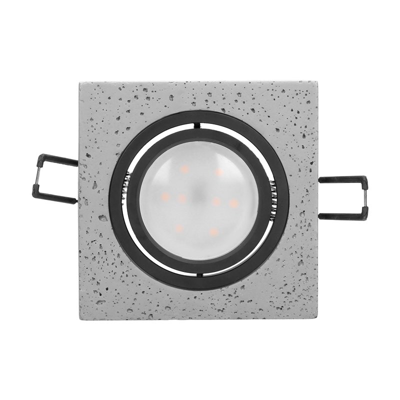 HALISI SM RAMKA DEKORACYJNA OPRAWY PUNKTOWEJ, MR16/GU10 MAX 50W, KWADRAT, RUCHOMA, CZARNA ORNO HALISI SM RAMKA DEKORACYJNA OPRAWY PUNKTOWEJ, MR16/GU10 MAX 50W, KWADRAT, RUCHOMA, CZARNA ORNO
