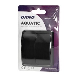 ŁĄCZNIK ŚWIECZNIKOWY N/T AQUATIC, IP44, CZARNY ORNO ŁĄCZNIK ŚWIECZNIKOWY N/T AQUATIC, IP44, CZARNY ORNO