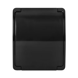 GNIAZDO POJEDYNCZE 2P+Z SCHUKO AQUATIC, IP44, CZARNE ORNO GNIAZDO POJEDYNCZE 2P+Z SCHUKO AQUATIC, IP44, CZARNE ORNO