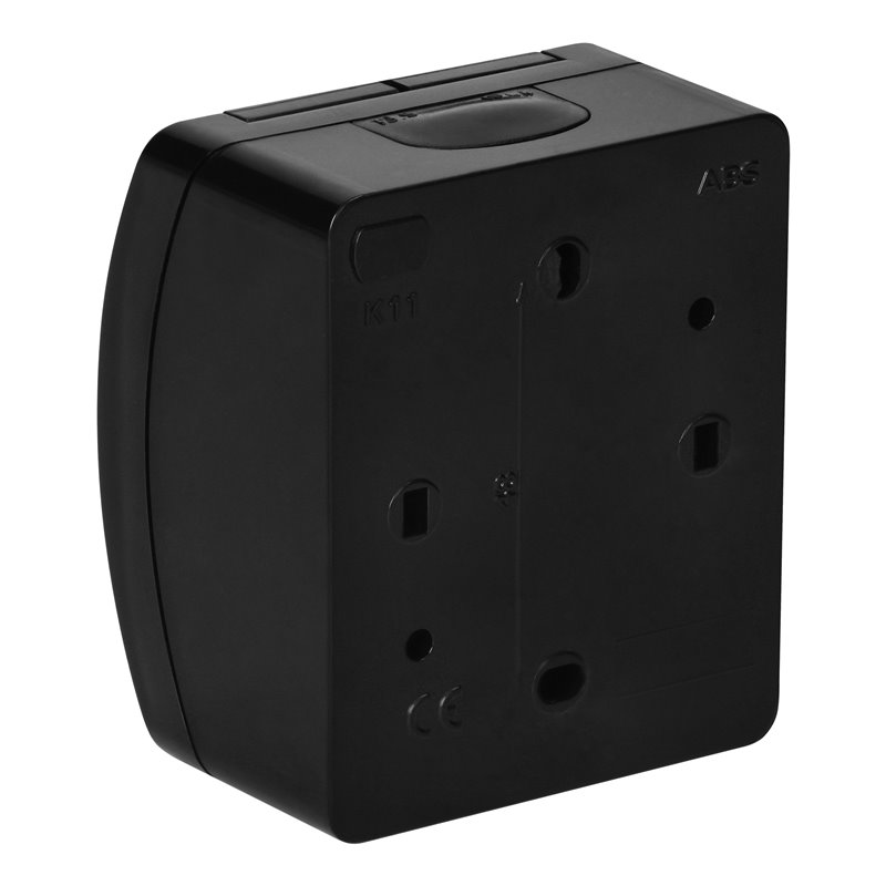 GNIAZDO POJEDYNCZE 2P+Z SCHUKO AQUATIC, IP44, CZARNE ORNO GNIAZDO POJEDYNCZE 2P+Z SCHUKO AQUATIC, IP44, CZARNE ORNO