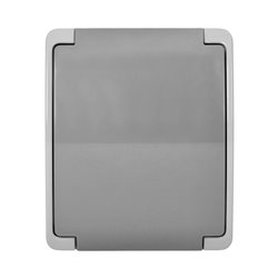 GNIAZDO POJEDYNCZE 2P+Z SCHUKO AQUATIC, IP44, SZARO-GRAFITOWE ORNO GNIAZDO POJEDYNCZE 2P+Z SCHUKO AQUATIC, IP44, SZARO-GRAFITOWE ORNO