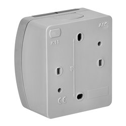 GNIAZDO POJEDYNCZE 2P+Z SCHUKO AQUATIC, IP44, SZARO-GRAFITOWE ORNO GNIAZDO POJEDYNCZE 2P+Z SCHUKO AQUATIC, IP44, SZARO-GRAFITOWE ORNO