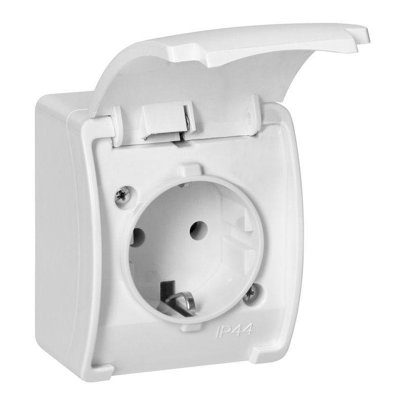 GNIAZDO POJEDYNCZE 2P+Z SCHUKO AQUATIC, IP44, BIAŁE ORNO GNIAZDO POJEDYNCZE 2P+Z SCHUKO AQUATIC, IP44, BIAŁE ORNO