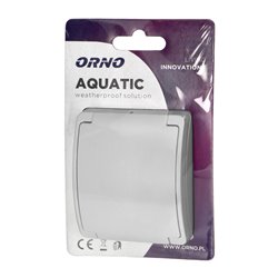 GNIAZDO POJEDYNCZE 2P+Z SCHUKO AQUATIC, IP44, BIAŁE ORNO GNIAZDO POJEDYNCZE 2P+Z SCHUKO AQUATIC, IP44, BIAŁE ORNO