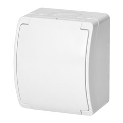 GNIAZDO POJEDYNCZE 2P+Z SCHUKO AQUATIC, IP44, BIAŁE ORNO GNIAZDO POJEDYNCZE 2P+Z SCHUKO AQUATIC, IP44, BIAŁE ORNO