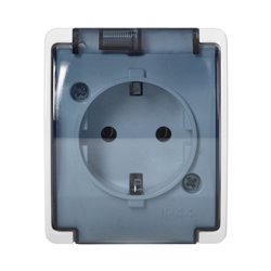 GNIAZDO POJEDYNCZE 2P+Z SCHUKO AQUATIC, IP44, BIAŁE DYMIONE ORNO GNIAZDO POJEDYNCZE 2P+Z SCHUKO AQUATIC, IP44, BIAŁE DYMIONE ORNO
