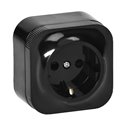 GNIAZDO POJEDYNCZE TODO 2P+Z SCHUKO IP20, CZARNY ORNO GNIAZDO POJEDYNCZE TODO 2P+Z SCHUKO IP20, CZARNY ORNO