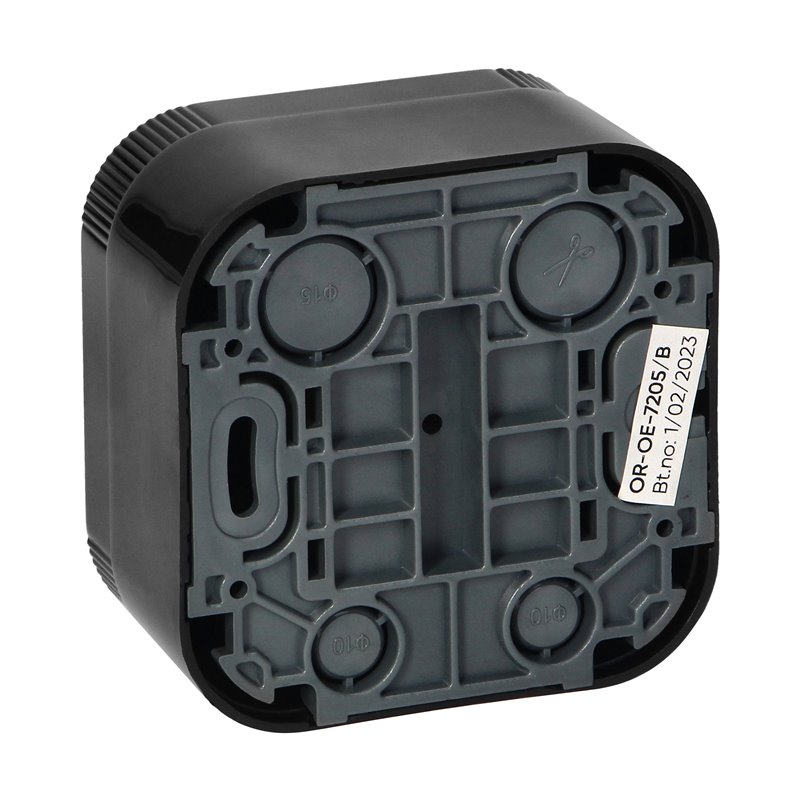 GNIAZDO POJEDYNCZE TODO 2P+Z SCHUKO IP20, CZARNY ORNO GNIAZDO POJEDYNCZE TODO 2P+Z SCHUKO IP20, CZARNY ORNO