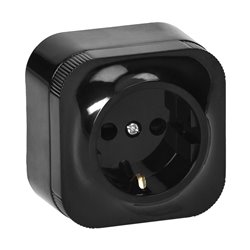 GNIAZDO POJEDYNCZE TODO 2P+Z SCHUKO IP20,CZARNY, 10 SZT. ORNO GNIAZDO POJEDYNCZE TODO 2P+Z SCHUKO IP20,CZARNY, 10 SZT. ORNO