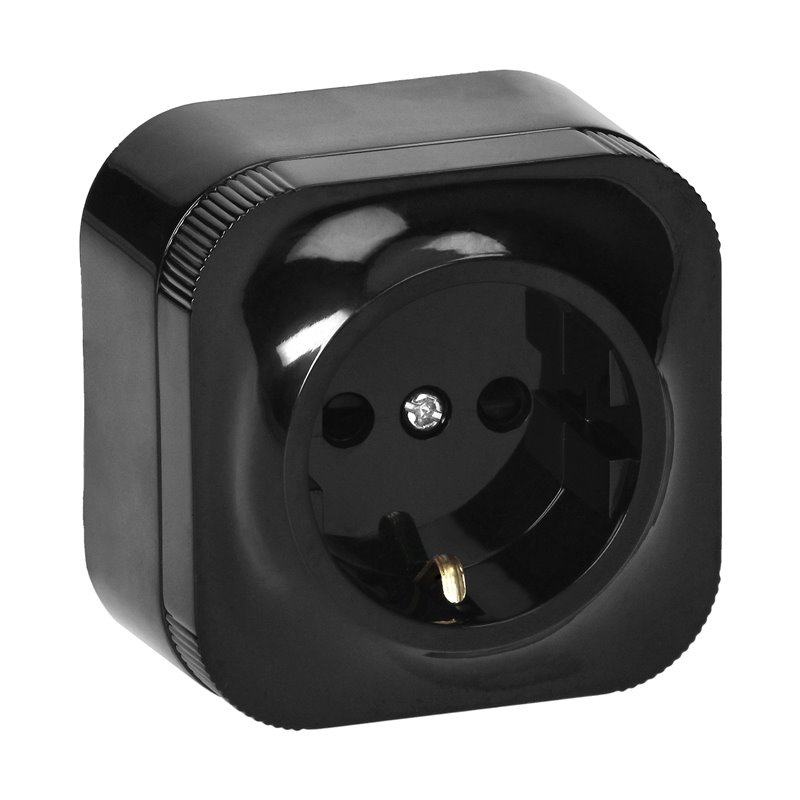 GNIAZDO POJEDYNCZE TODO 2P+Z SCHUKO IP20,CZARNY, 10 SZT. ORNO GNIAZDO POJEDYNCZE TODO 2P+Z SCHUKO IP20,CZARNY, 10 SZT. ORNO
