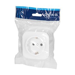 GNIAZDO POJEDYNCZE TODO 2P+Z SCHUKO IP20, BIAŁY,10 SZT. ORNO GNIAZDO POJEDYNCZE TODO 2P+Z SCHUKO IP20, BIAŁY,10 SZT. ORNO