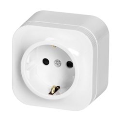 GNIAZDO POJEDYNCZE TODO 2P+Z SCHUKO IP20, BIAŁY,10 SZT. ORNO GNIAZDO POJEDYNCZE TODO 2P+Z SCHUKO IP20, BIAŁY,10 SZT. ORNO