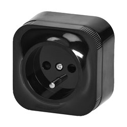 GNIAZDO POJEDYNCZE TODO 2P+Z IP20, CZARNY ORNO GNIAZDO POJEDYNCZE TODO 2P+Z IP20, CZARNY ORNO