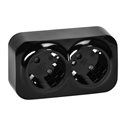 TODO GNIAZDO PODWÓJNE 2X2P+Z, 16A/230VAC, IP20,SCHUKO,CZARNE10 SZTUK ORNO TODO GNIAZDO PODWÓJNE 2X2P+Z, 16A/230VAC, IP20,SCHUKO,CZARNE10 SZTUK ORNO