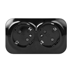 TODO GNIAZDO PODWÓJNE 2X2P+Z, 16A/230VAC, IP20,SCHUKO,CZARNE10 SZTUK ORNO TODO GNIAZDO PODWÓJNE 2X2P+Z, 16A/230VAC, IP20,SCHUKO,CZARNE10 SZTUK ORNO
