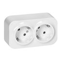 TODO GNIAZDO PODWÓJNE 2X2P+Z, 16A/230VAC, IP20,SCHUKO,BIAŁE ORNO TODO GNIAZDO PODWÓJNE 2X2P+Z, 16A/230VAC, IP20,SCHUKO,BIAŁE ORNO