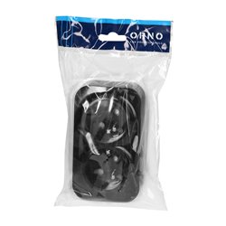 TODO GNIAZDO PODWÓJNE 2X2P+Z, 16A/230VAC, IP20, CZARNE ORNO TODO GNIAZDO PODWÓJNE 2X2P+Z, 16A/230VAC, IP20, CZARNE ORNO