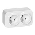 TODO GNIAZDO PODWÓJNE 2X2P+Z, 16A/230VAC, IP20, BIAŁE ORNO TODO GNIAZDO PODWÓJNE 2X2P+Z, 16A/230VAC, IP20, BIAŁE ORNO