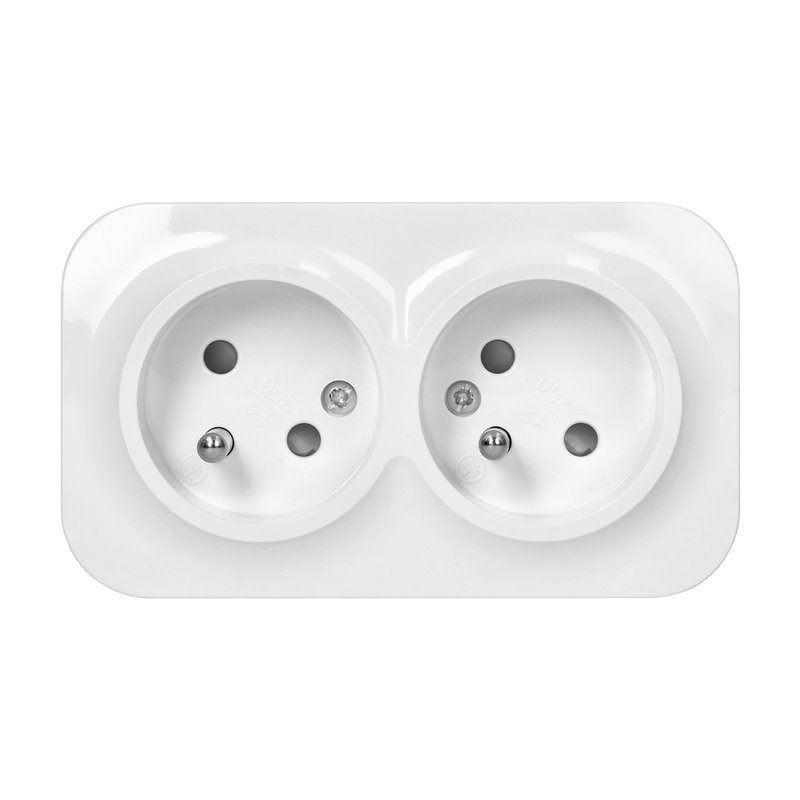 TODO GNIAZDO PODWÓJNE 2X2P+Z, 16A/230VAC, IP20, BIAŁE 10 SZTUK ORNO TODO GNIAZDO PODWÓJNE 2X2P+Z, 16A/230VAC, IP20, BIAŁE 10 SZTUK ORNO