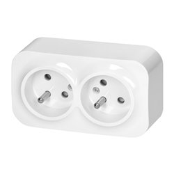 TODO GNIAZDO PODWÓJNE 2X2P+Z, 16A/230VAC, IP20, BIAŁE 10 SZTUK ORNO TODO GNIAZDO PODWÓJNE 2X2P+Z, 16A/230VAC, IP20, BIAŁE 10 SZTUK ORNO