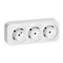GNIAZDO POTRÓJNE TODO 2P+Z SCHUKO IP20, 16A, 230V AC, BIAŁY, 10 SZTUK ORNO GNIAZDO POTRÓJNE TODO 2P+Z SCHUKO IP20, 16A, 230V AC, BIAŁY, 10 SZTUK ORNO
